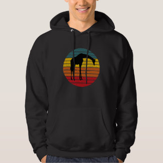 Beautiful Vintage Sunset Giraffe Hoodie