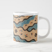 Beautiful Wave Batik Specialty Mug Extra Grote Beker (Rechts)