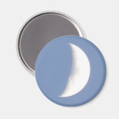 Beautiful Waxing Crescent Moon in Daylight Magnet (Recto/Verso)