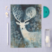 Beautiful White Deer Cyanotype Printing Tissuepapier (Craft)