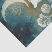 Beautiful White Fox Cyanotype Printing Tissuepapier (Detail)