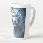 Beautiful White tiger Latte Mok (Rechterhoek)