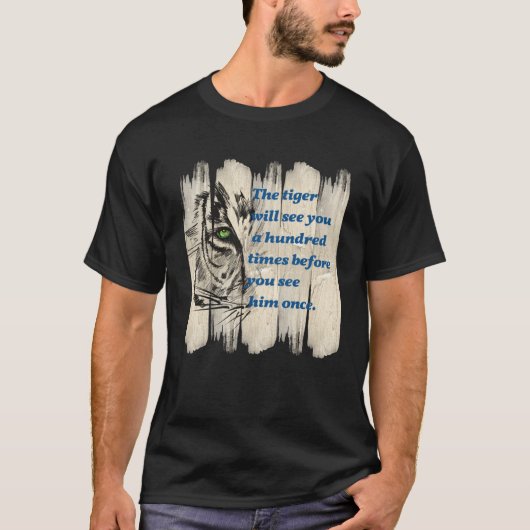 Beautiful Wild Cat Quote Graphic Idea T-shirt (Voorkant)
