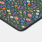 Beautiful Wildflower Garden on Dark Teal (Coin)