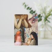 Beautiful Women Mixed Media Collage Briefkaart (Staand voorkant)