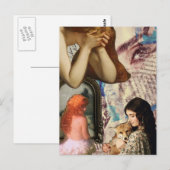 Beautiful Women Mixed Media Collage Briefkaart (Voorkant / Achterkant)