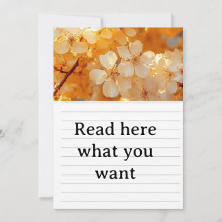 Beautiful Yellow Flower Wedding Invitation - Elega