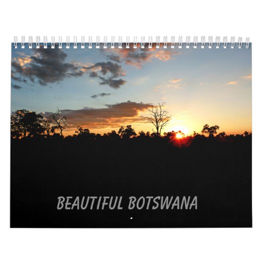 BEAUTIFULE BOTSWANA middelgrote groottekalender Kalender (Hoes)