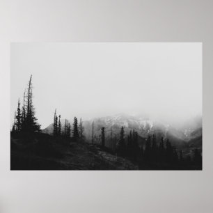 BEAUTIFULE MOUNTAIN FOG POSTER