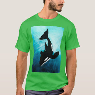 BEAUTIFULE ORCA KILLER WHALE T-SHIRT