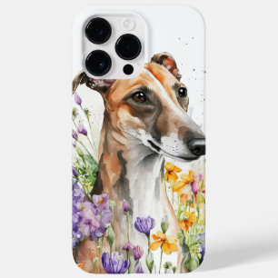 BEAUTIFULE WATERVERF TAN WHITE WHIPPET DOG Case-Mate iPhone 14 PRO MAX HOESJE