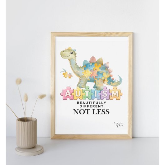 Beautifully different not less | Autism poster 