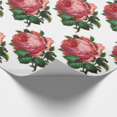 BEAUTIFUTE PINKROSES, Wit Cadeaupapier (Hoek)