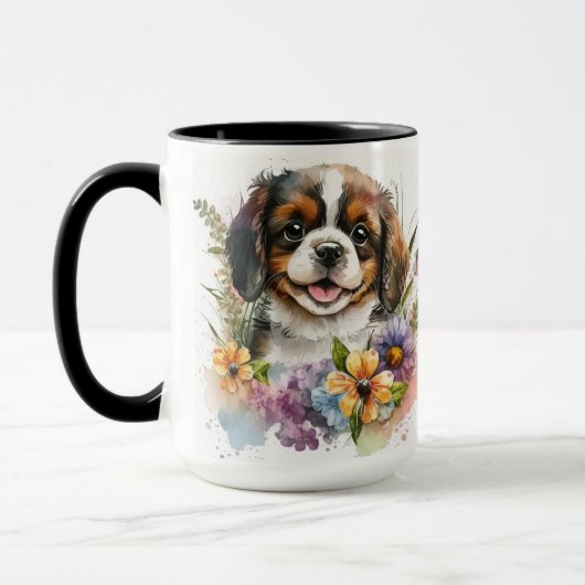 BEAUTIFUTE WATERVERF CAVALIER KING CHARLES SPANIEL MOK (Links)
