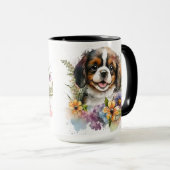 BEAUTIFUTE WATERVERF CAVALIER KING CHARLES SPANIEL MOK (Voorkant rechts)