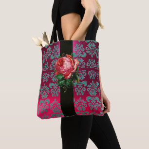 BEAUTIFUTIEF PINK ROSE BLAUWGROEN BLUE FUCHSIA BLA DRAAGTAS