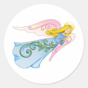 BEAUTIUL ANGEL RONDE STICKER