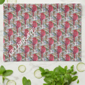 BEAUTIUL RED BIRD KITCHEN TOWEL THEEDOEK (Gevouwen)