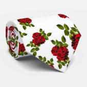 Beautiul Red Roses Stropdas patroon (Opgerold)