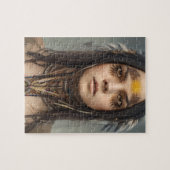 BEAUTIUL YOUNG INDIAN NATIVE GIRL JIGSAW PUZZZLE LEGPUZZEL (Horizontaal)