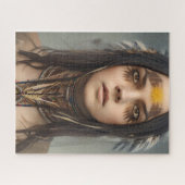 BEAUTIUL YOUNG INDIAN NATIVE GIRL JIGSAW PUZZZLE LEGPUZZEL (Horizontaal)