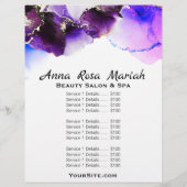 *~* Beauty Abstract Liability Waiver Services Flyer (Achterkant)