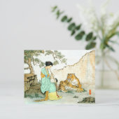 "Beauty and Beast" Briefkaart (Staand voorkant)