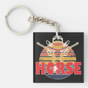 Beauty and Grace of Horses Equestrian Sleutelhanger