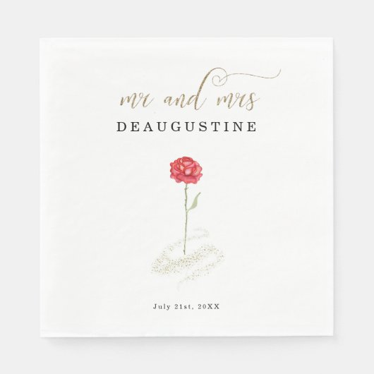 Beauty and the Beast Bruiloft Servet (Voorkant)