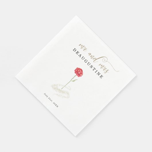 Beauty and the Beast Bruiloft Servet (Hoek)