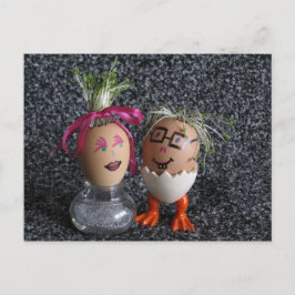 Beauty and the Geek Eggmen serie Paas Briefkaart