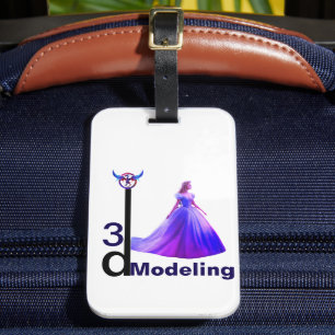 Beauty Assepoester 3D Modeling - Bagagelabel