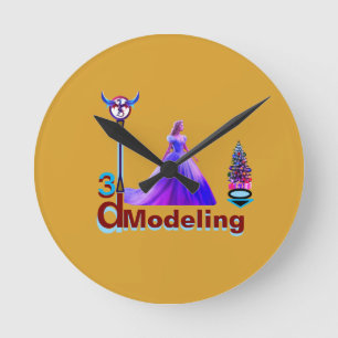 Beauty Assepoester 3D Modeling - Ronde Klok