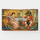 Beauty Beast Classic Sprookjesfiguren Spandoek (Horizontaal)