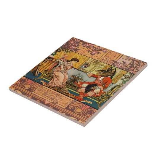 Beauty Beast Classic Sprookjesfiguren Tegeltje (Zijkant)