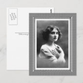  Beauty - Bewaakte Hart - in zwart-wit Briefkaart (Voorkant / Achterkant)