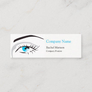 Beauty Blue Eye en Lashes Mini Visitekaartje