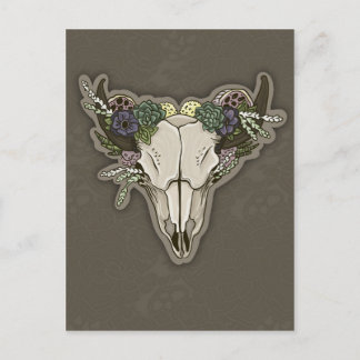 Beauty Boho Scull Briefkaart