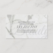 Beauty Boutique Marble Flower Make-up Hair Kaart Visitekaartje (Achterkant)