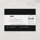 Beauty Business Visitekaartje (Achterkant)