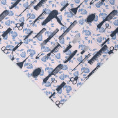 Beauty Care Blue Roos Patroon Tissuepapier (Detail)