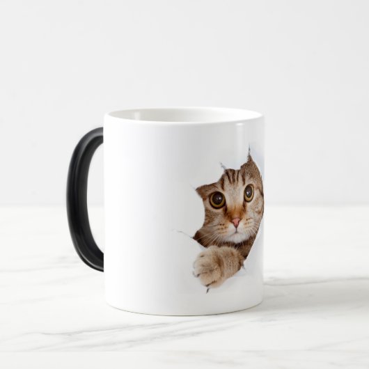 Beauty Cat Coffee mok - Grumpy kat (Voorkant links)