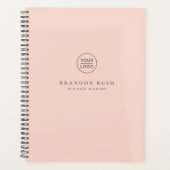 Beauty chic gouden uur roze Logo Business Planner (Voorkant)