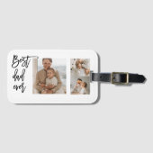 Beauty Collage Foto Best Pap Ever Gift Bagagelabel (Voorkant (horizontaal))
