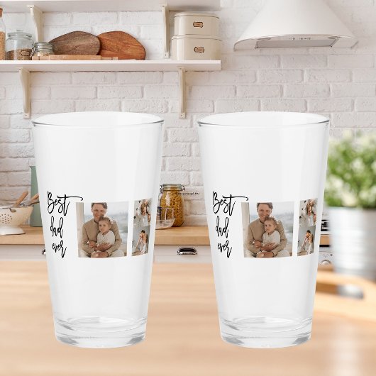 Beauty Collage Foto Best Pap Ever Gift Glas