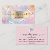 Beauty Cosmetologist Spuit Botox B12 QR Code Visitekaartje (Voorkant / Achterkant)