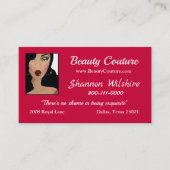 Beauty Couture Carte de visite (Devant)