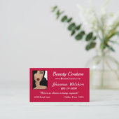 Beauty Couture Visitekaartjes (Staand voorkant)
