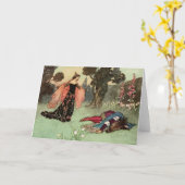 Beauty & de Beast Princess  Fairy Tale Kaart (Gele Bloem)