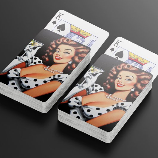 Beauty Drink Pin Up Pokerkaarten